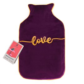 Bouillotte à eau velours recyclé