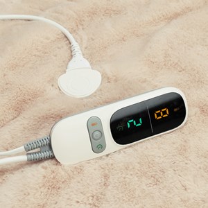 Plaid chauffant fausse fourrure recyclée