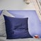 Taie d'oreiller en soie 19 mommes 65x65 Bleu marine
