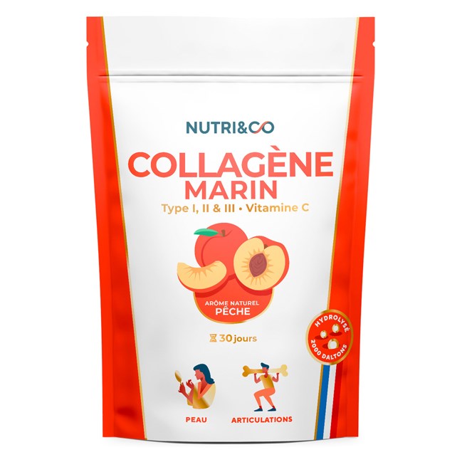 Collagène marin arôme pêche