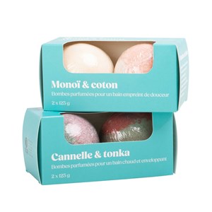Duo boules de bain cannelle tonka