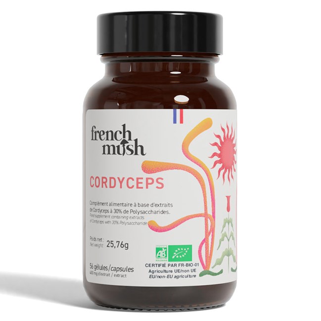French Mush - Gélules à l'extrait de cordyceps énergie, performance, libido French Mush