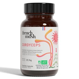 Gélules à l'extrait de cordyceps énergie, performance, libido French Mush