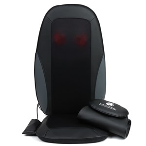 Siège de massage shiatsu chauffant dos complet 4 têtes rotatives détente ciblée