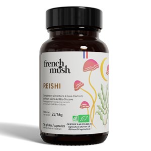 Gélules à l'extrait de reishi relaxation, sommeil, immunité French Mush