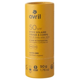 Stick solaire bio SPF 50 Avril
