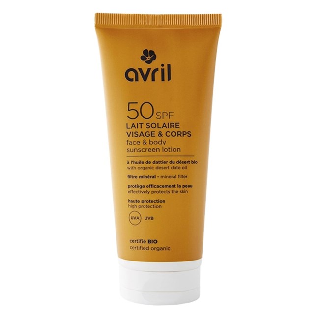 Lait solaire SPF50 bio Avril