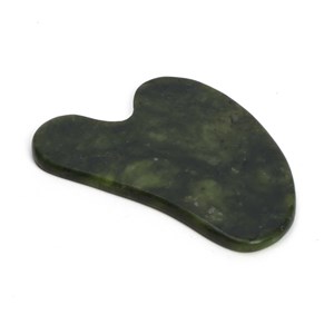 Gua Sha cœur visage sculpte lisse et raffermit la peau en pierre naturelle Jade