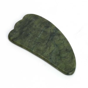 Gua sha cranté visage sculpte lisse et raffermit la peau en pierre naturelle Jade