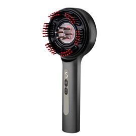 Brosse massante électrique LED rechargeable avec réservoir pour soin capillaire
