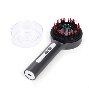 Brosse massante électrique LED rechargeable avec réservoir pour soin capillaire