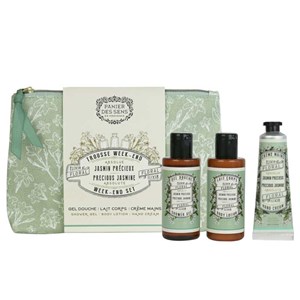 Trousse de voyage Jasmin précieux douche lait corps crème main Panier des Sens