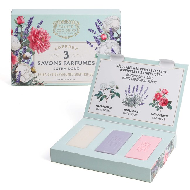 Coffret 3 savons parfumés Panier des Sens