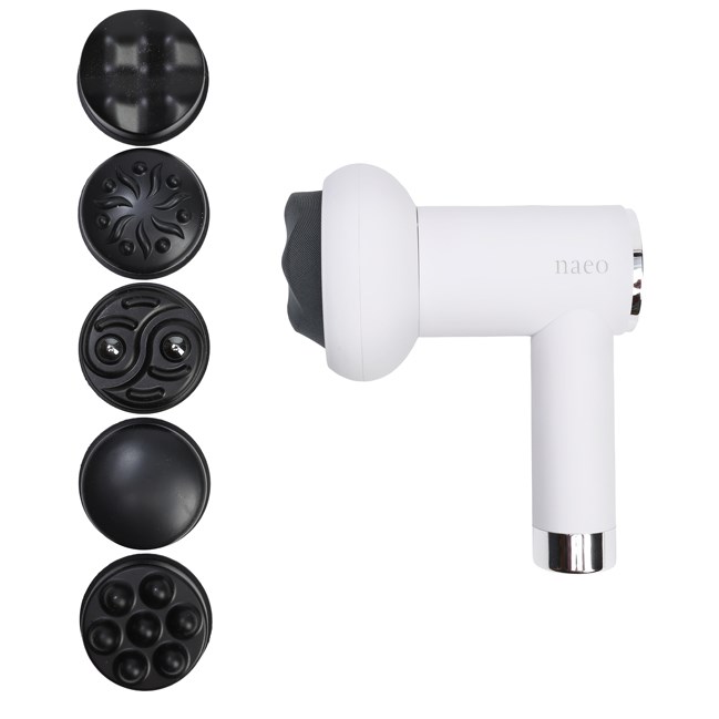 Masseur électrique rotatif corps 5 têtes interchangeables