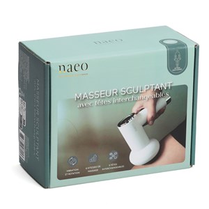 Masseur électrique rotatif corps 5 têtes interchangeables