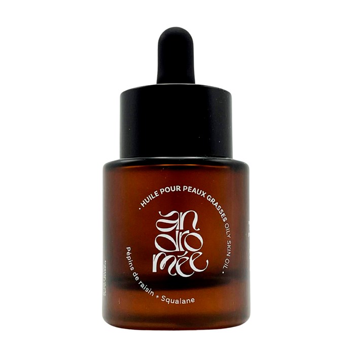 Huile pour peaux grasses pépins de raisin et squalane 30 ml Andromée