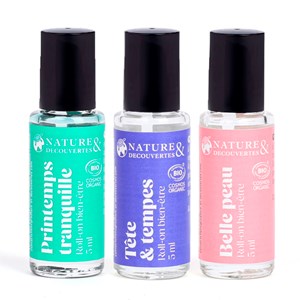 Roll-on printemps tranquille à l'huile essentielle de camomille bleue bio 5 ml