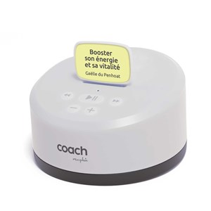 Morphée Coach, enceinte de coaching personnel avec 2 cartes incluses