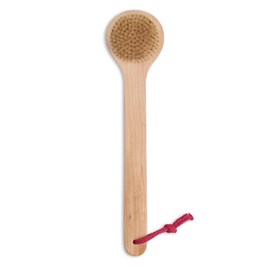Brosse de bain poils naturels à manche long