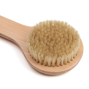 Brosse de bain poils naturels à manche long