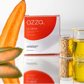 Crème visage jour hydratation éclat carotte bio acide hyaluronique 15x1 ml Ozza