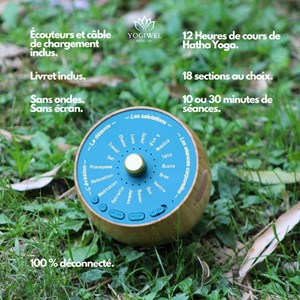 Yogiwel coach vocal de yoga personnel sans écran et déconnecté
