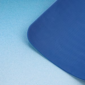 Tapis de yoga antidérapant 5 mm pour pilates étirements relaxation et fitness Bleu