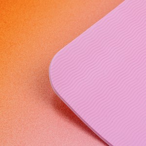 Tapis de yoga antidérapant 5 mm pour pilates étirements relaxation et fitness Rose