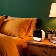 Réveil compact rechargeable 3 alarmes veilleuse température écran LED Naeo