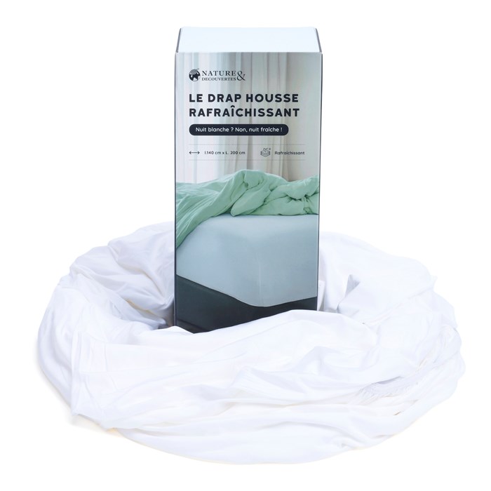 Drap housse rafraîchissant doux et respirant pour le confort nocturne