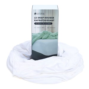 Drap housse rafraîchissant doux et respirant pour le confort nocturne 160 cm