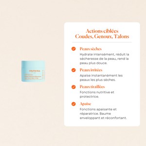 Baume nourrissant réparateur bio zones fragilisées Made in France 30 ml Mymosa