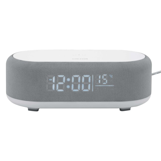 Réveil Vogue Karlsson chargeur à induction et enceinte Bluetooth