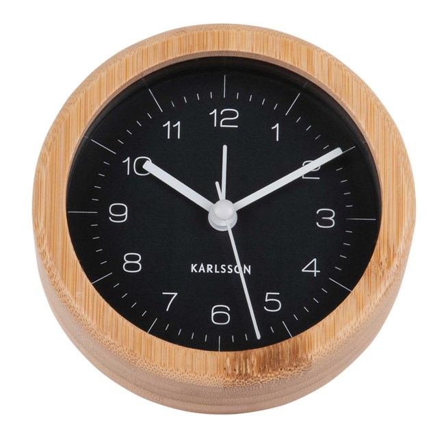 Réveil Neat Karlsson noir en bambou