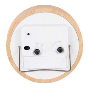 Réveil Neat Karlsson noir en bambou Rond