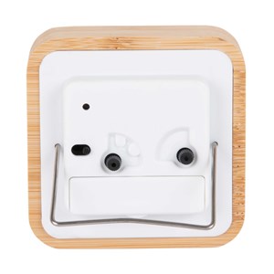 Réveil Neat Karlsson noir en bambou Carré