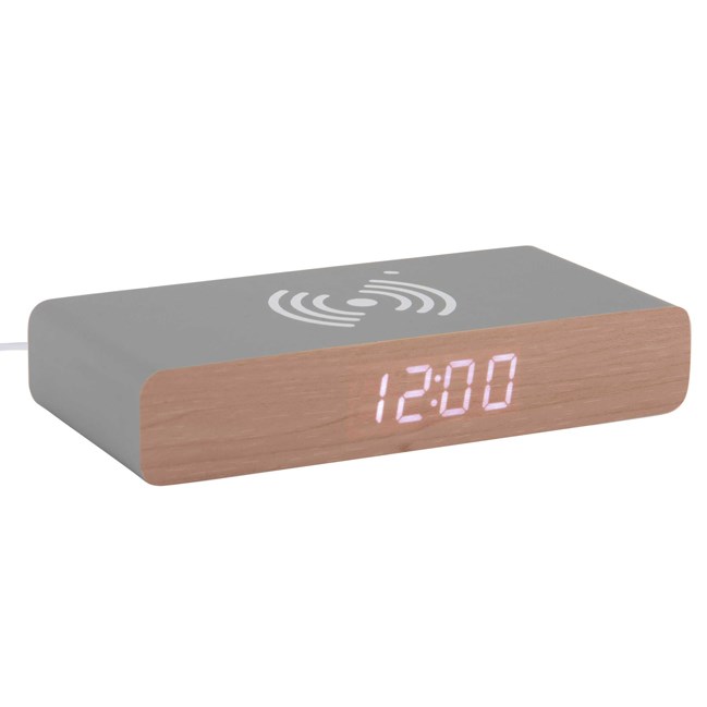 Réveil Rétro Flat Karlsson affichage led chargeur à induction coque en ...