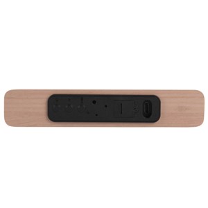 Réveil Rétro Flat Karlsson affichage led chargeur à induction coque en bois Vert