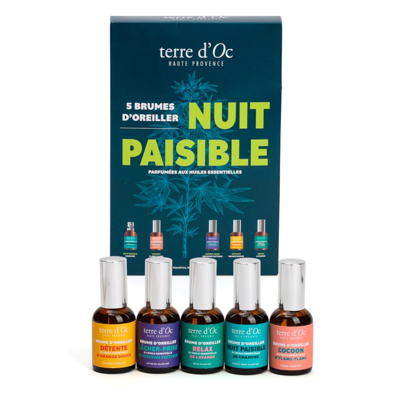 Coffret nuit paisible masque de sommeil et brume d'oreiller 35 ml