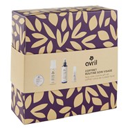 Coffret routine visage bio nettoyant, démaquillant, sérum, eau florale Avril