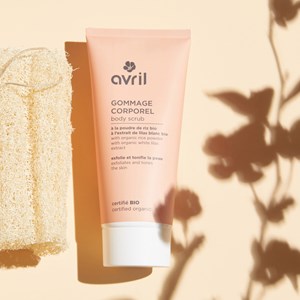 Gommage corporel bio exfoliant et tonifiant à la poudre de riz 200 ml Avril