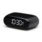 Mini réveil Lexon Minut commande tactile batterie rechargeable Noir