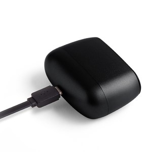 Mini réveil Lexon Minut commande tactile batterie rechargeable Noir