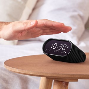 Réveil Lexon Ray Clock avec thermomètre et hygromètre Noir