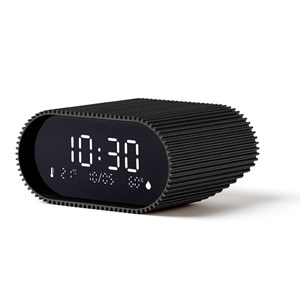 Réveil Lexon Ray Clock avec thermomètre et hygromètre Noir
