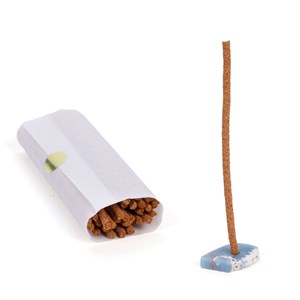 Coffret 25 bâtons d’encens Palo Santo du Pérou et support en pierre terre d'Oc