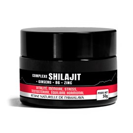 Complexe Shilajit de l’Himalaya & ginseng rouge de Corée vitamine B6 zinc