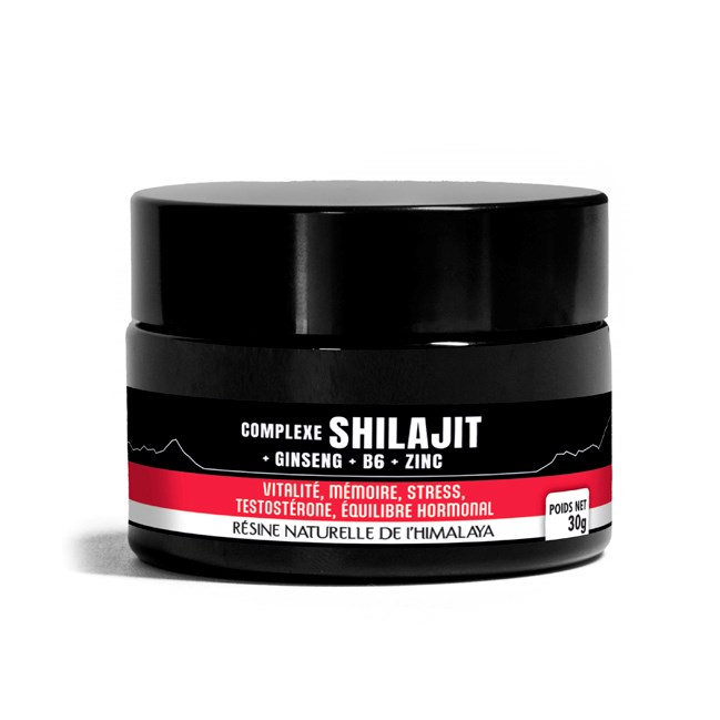 Complexe Shilajit de l’Himalaya & ginseng rouge de Corée vitamine B6 zinc