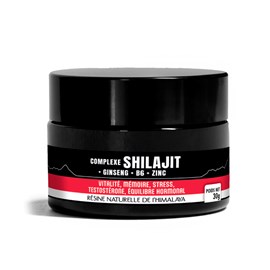 Complexe Shilajit de l’Himalaya & ginseng rouge de Corée vitamine B6 zinc