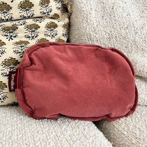 Bouillotte électrique sans fil rechargeable housse velours rose Terraillon